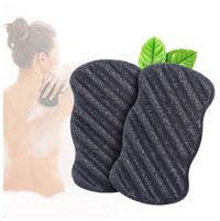 Konjac Dry Sponge Wave Bamboo Charcoal (till Kroppen)