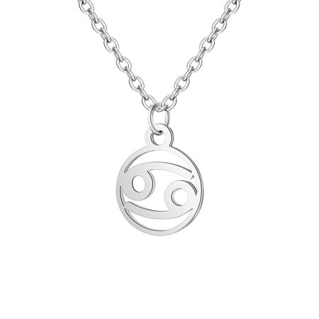 Zodiak Halsband: Kräftan - Zodiak, Silver