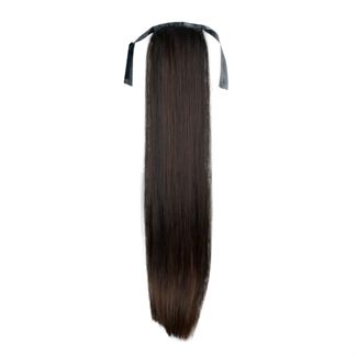 Pony tail extensions syntet Straight Mörkbrun 2# 