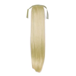 Pony tail extensions syntet Straight Platinablond 60# 