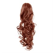 Pony tail extensions syntet Curly Röd 33#