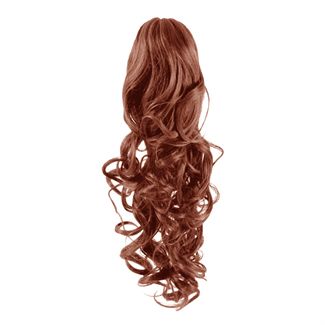 Pony tail extensions syntet Curly Röd 33#