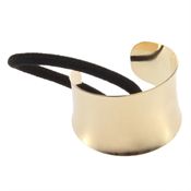pony tail holder metal gold