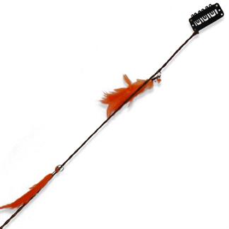Feather Clip on Extensions Orange