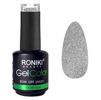 RONIKI Gel Nagellack Diamond Silver (DH02)
