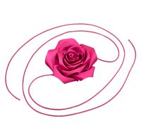 Chris Rubin Rosalia Choker Halsband - Magenta pink