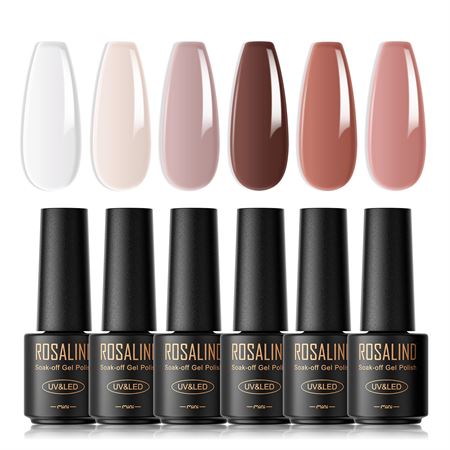 ROSALIND Mini Gel Polishes / Nagellack - Neutral Collection (RATC6-012)