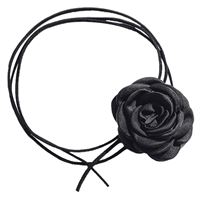 Chris Rubin Rose Choker Halsband - Svart