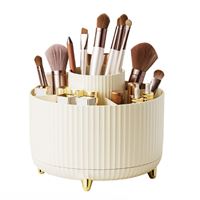  UNIQ roterande Makeup Organizer - Krämvit