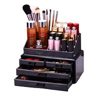 UNIQ Smyckes- och Makeup-Acryl Organizer med 4 lådor - SF 1155 - Svart