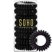 SOHO® Spiral Hårsnoddar, Black - 8 st.