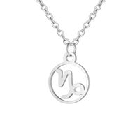 Zodiak Halsband: Stenbocken - Zodiak, Silver