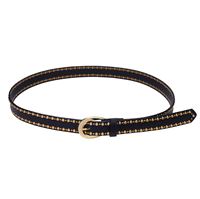 SOHO Stud Belt - Svart / Guld