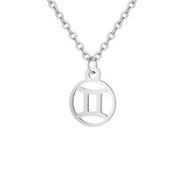 Zodiak Halsband: Tvillingarna - Zodiak, Silver