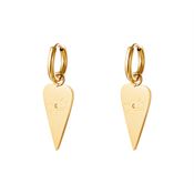 SOHO Creoles / Hoop Øreringe with all -seeing eye pendant - Gold