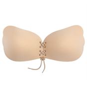 AVA Axelbandslös Självhäftande BH med snörning, Beige