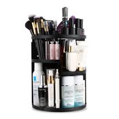 UNIQ 360 Rotating Cosmetic Organizer, Svart