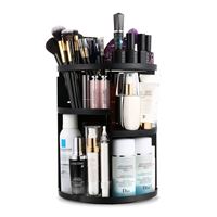 UNIQ 360 Rotating Cosmetic Organizer, Svart