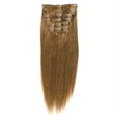 Clip-on Hair Extensions 50 cm #12 Ljusbrun