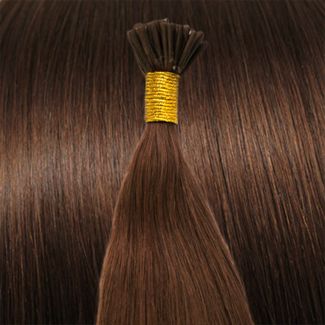 60 cm Cold Fusion hair extensions Rödbrun 30#