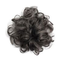 Löshårtofs med lockigt konstgjort hår -  Mörkgrå