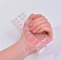 Semi Cured Gel Nail Stickers / Självhäftande nagellack - Cherry (JK-041)