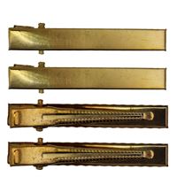 Hårspännen i metall - Guld, 2 stk