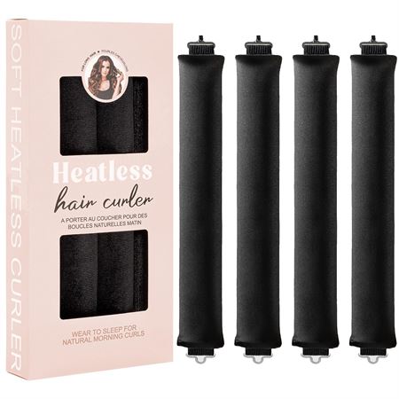 SOHO Heatless Hair Curlers Overnight – Skonsamma värmefria lockar – Svart