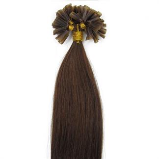 50 cm Hot Fusion Hair extensions 4# Brun