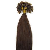 60 cm Hot Fusion Hair extensions 6# Ljusbrun