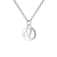 Zodiak Halsband: Lejonet - Zodiak, Silver 