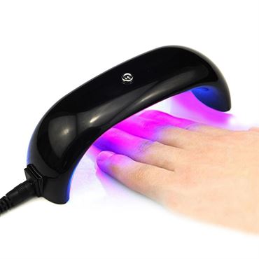 Nagellackstorkare,  mini UV LED Lampa, svart