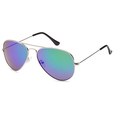Lux® Aviator Oil Pilot Solglasögon - Spegelglas med regnbågsfärg