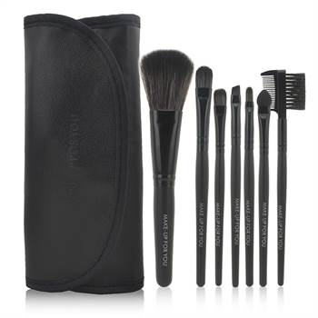 Professional Makeup up set med 6 borstar - svart