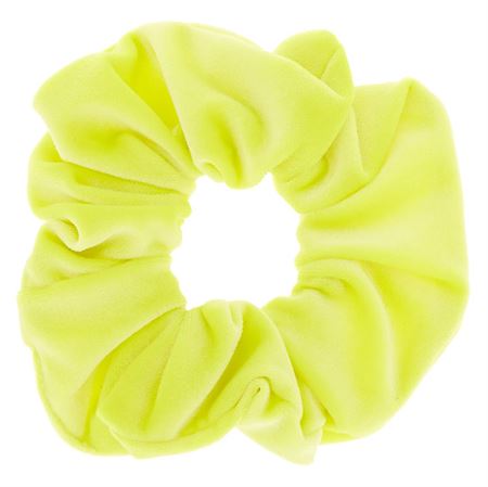 Neon Scrunchie hårsnodd- Neongul 