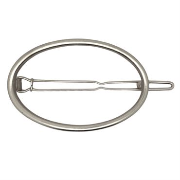 SOHO® oval cirkel hårclip - silver