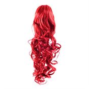Pony tail extensions syntet Curly Total Red