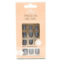 Click On / Press On Nails Naglar - Grå