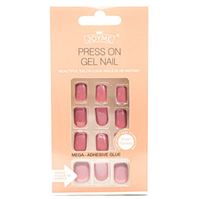 Click On / Press On Nails Naglar - Rouge