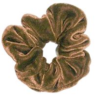 Scrunchie hårsnodd - Cotton Ljusbrun