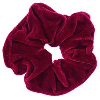 Scrunchie hårsnodd - Cotton Röd