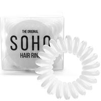 SOHO® Spiral Hårsnoddar, SIMPLY WHITE - 3 stk