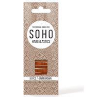 SOHO Snag-Free Hårsnoddar, brun - 10 st.
