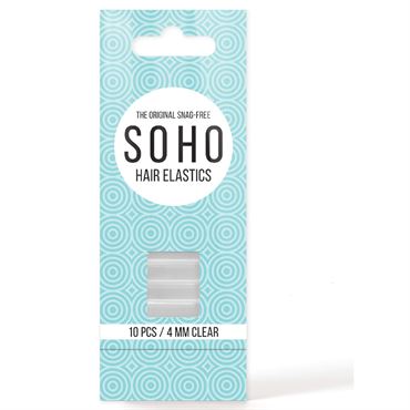 SOHO Snag-Free Hårsnoddar, transparent  - 10 st.