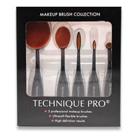 Technique Pro® Oval sminkborstar - 5 set