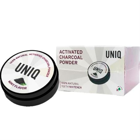 UNIQ Charcoal Teeth Whitening Tandkräm 30g Naturlig Tandblekning 