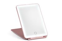 UNIQ LED-ljusspegel - vikbar LED-spegel - rosa