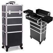 UNIQ XL Makeup/Naglar Trolley 4-i-1 Classic - Svart