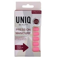 UNIQ Click On / Press On Manicure Naglar - Bara Rosa - 24 st