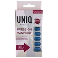 UNIQ Click On / Press On Manicure Naglar - Navy Blue - 24 st